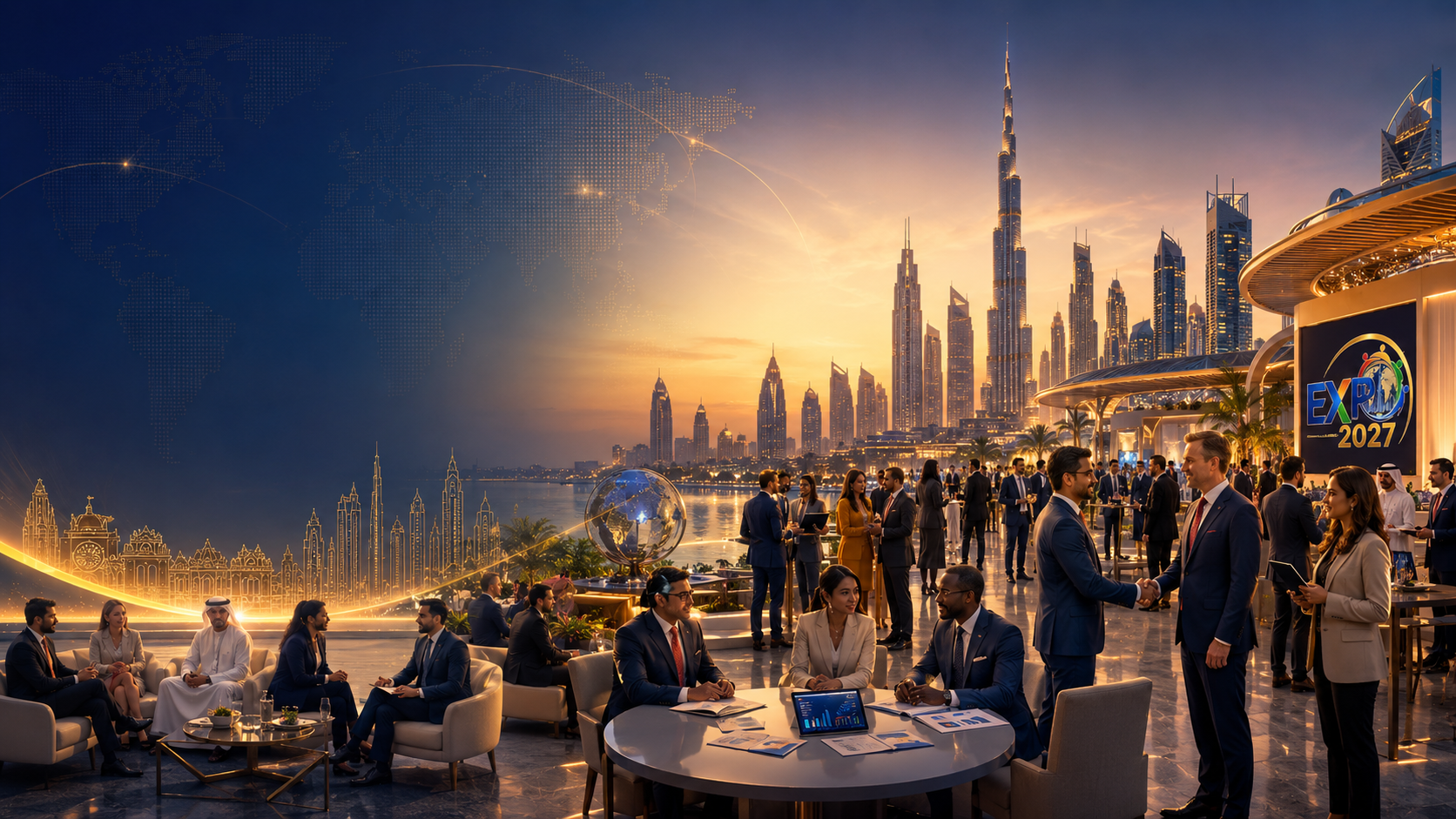 Partnership and business investment at WGF Expo 2027 — global networking, business meetings and investment opportunities
