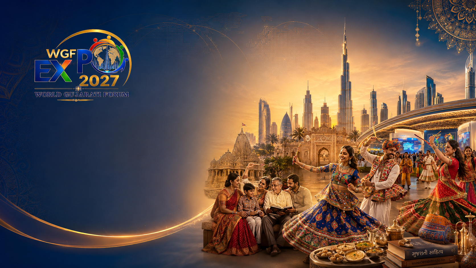 Culture & Heritage at WGF Expo 2027 — Gujarati language, garba, traditions, arts and family values